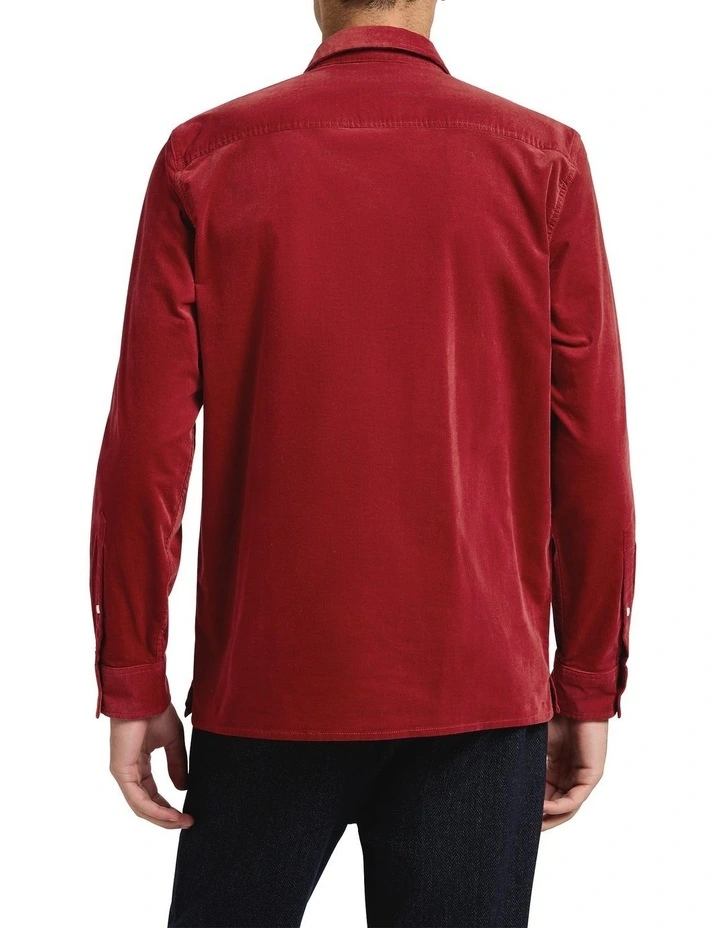 She's Electric Cord Shirt in Red Dahlia image 4