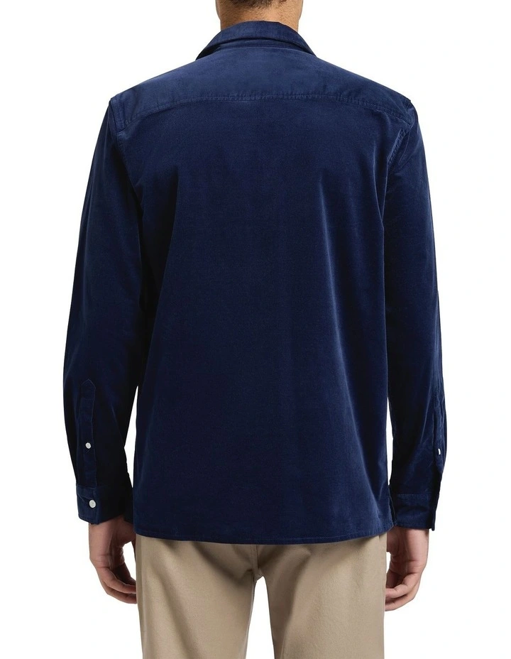 She's Electric Cord Shirt in Royal Blue image 2