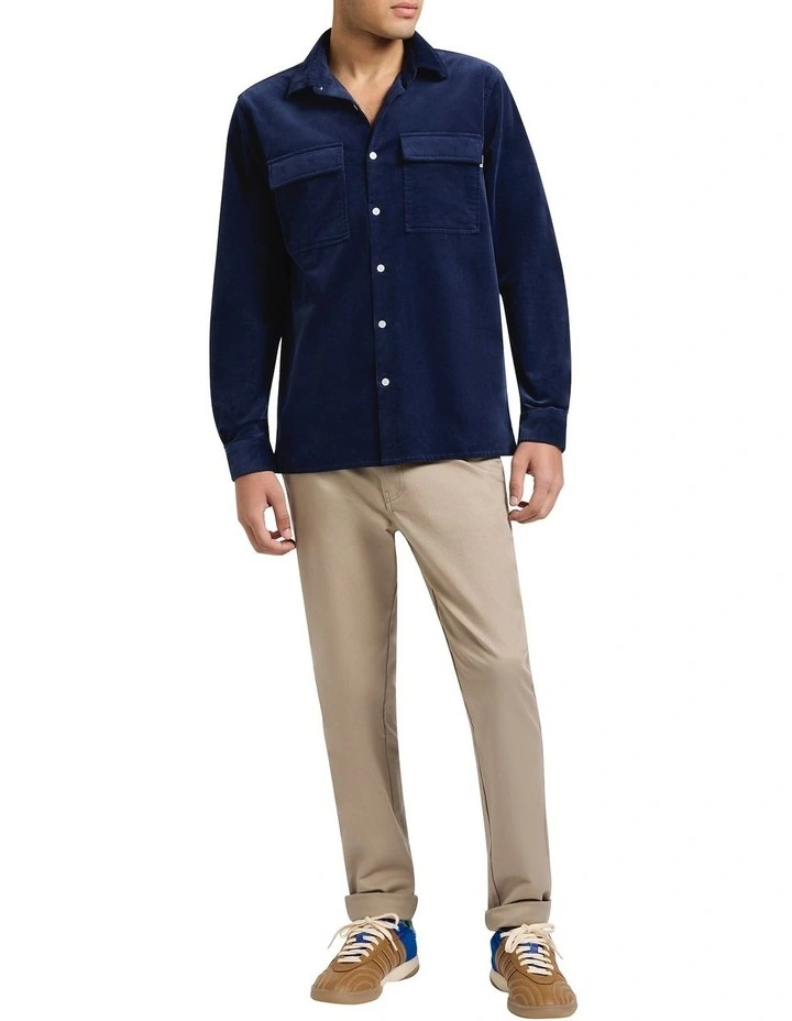 She's Electric Cord Shirt in Royal Blue image 4