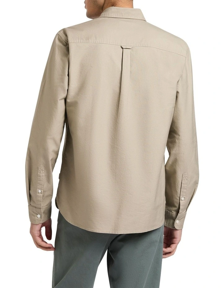 Oly Washed Oxford Shirt in Vintage Khaki image 2