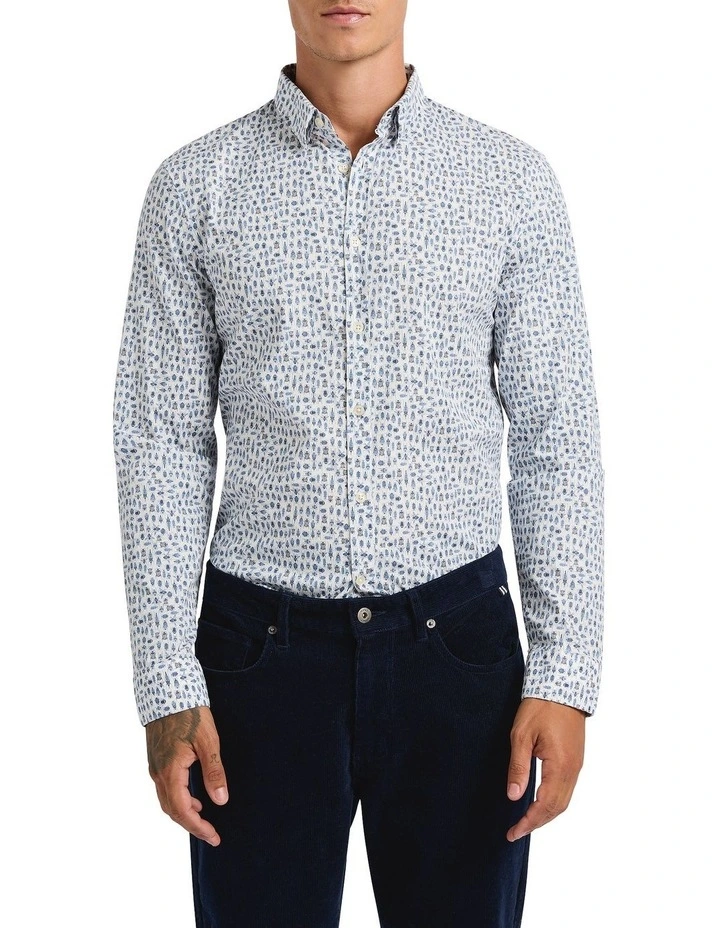 Insect-Or Gadget Shirt in Blue Multi image 1