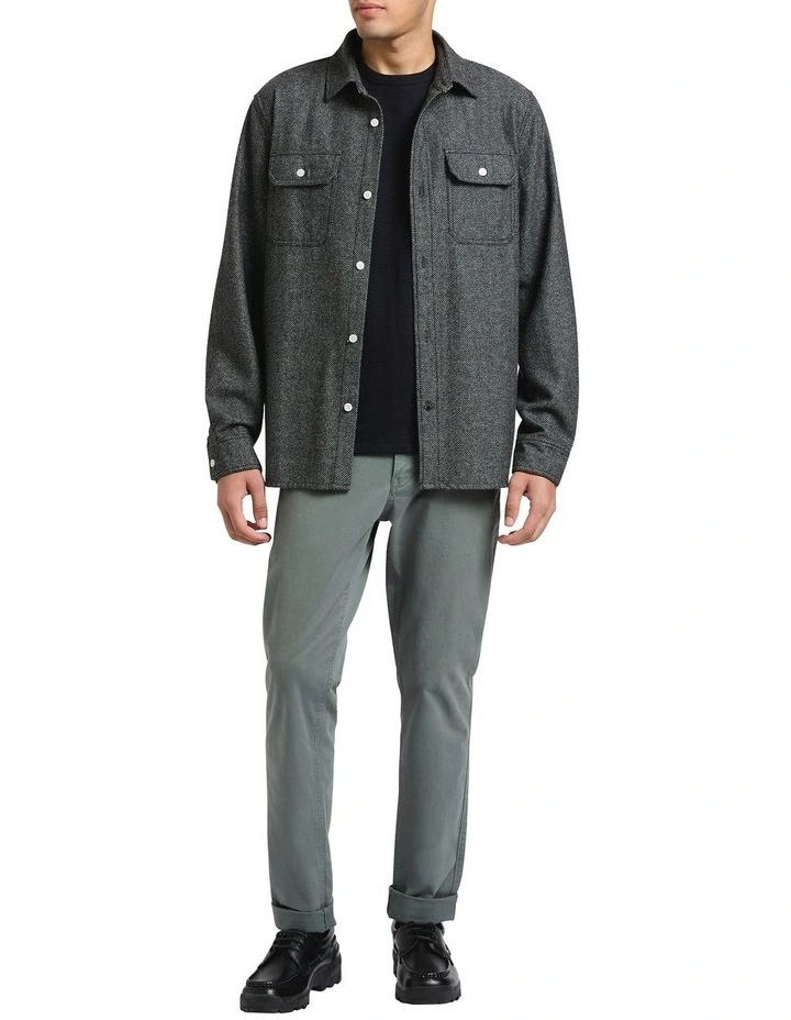 Digsy Wool Blend Shirt in Charcoal image 2