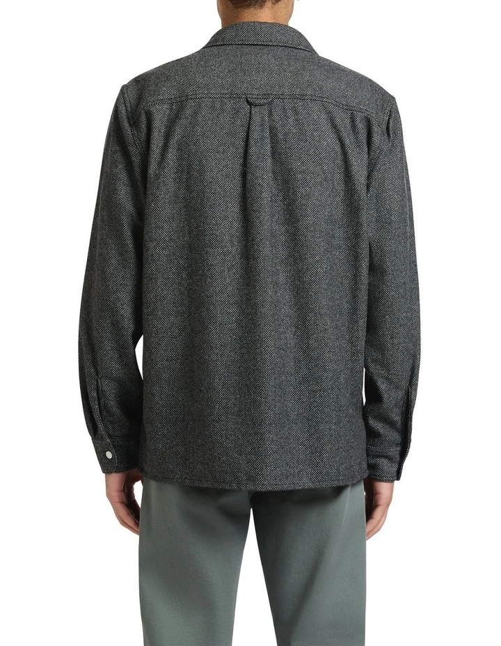 Digsy Wool Blend Shirt in Charcoal image 4