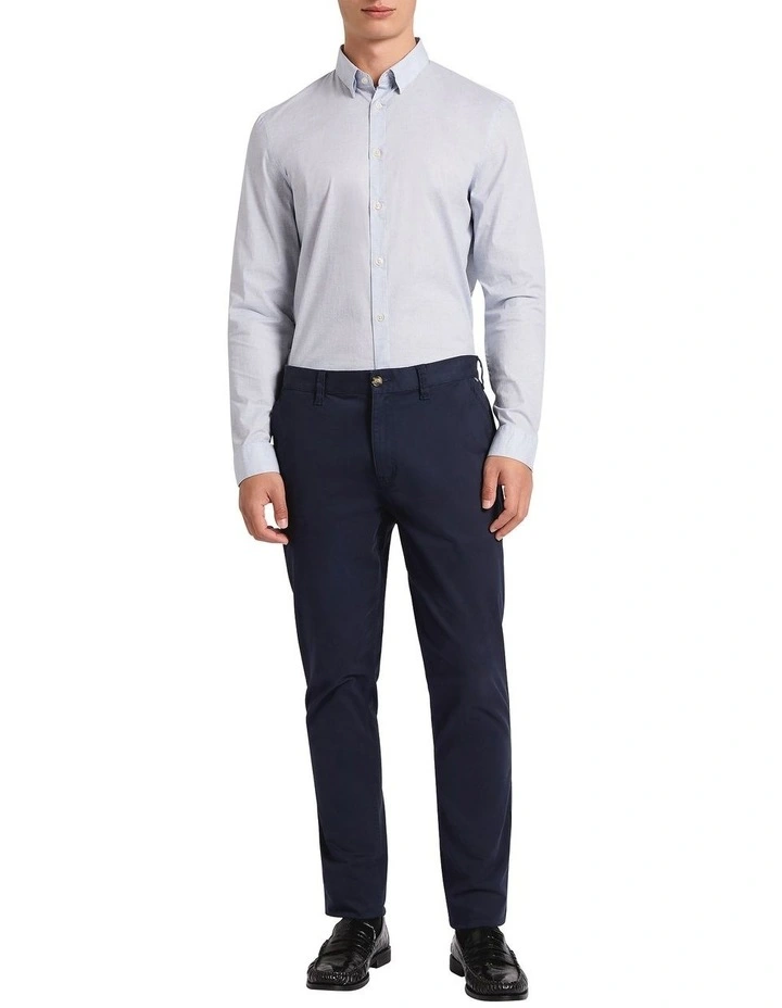 Harley Herringbone Smart Shirt in Light Blue image 3