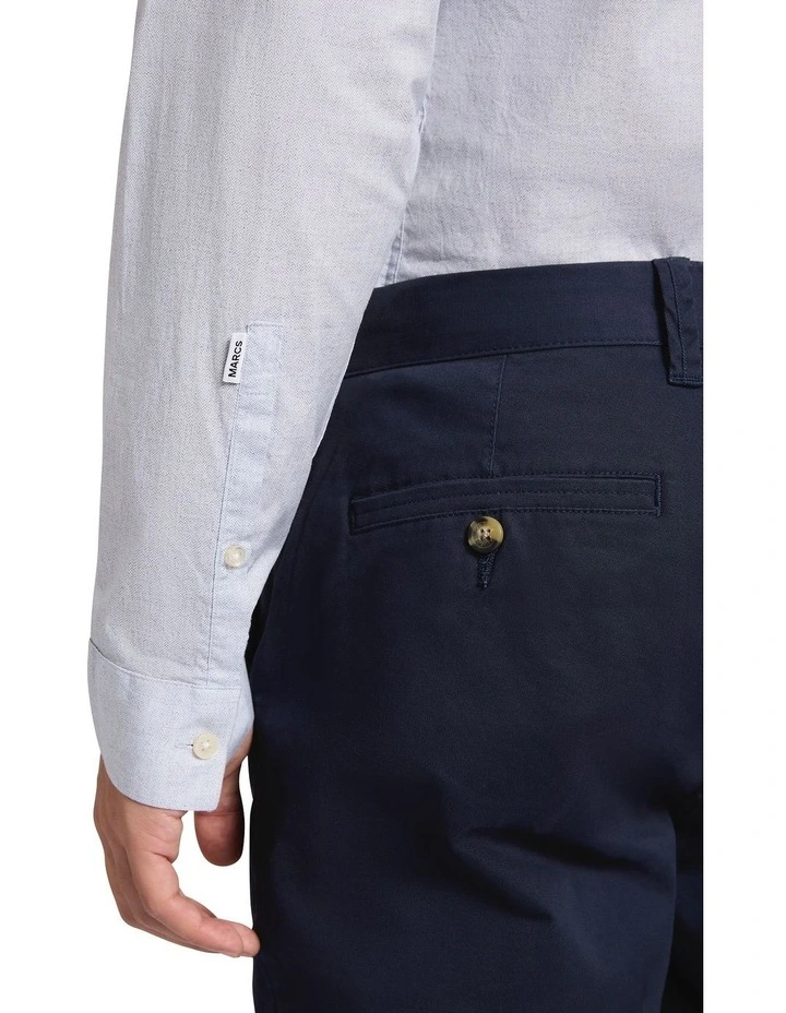Harley Herringbone Smart Shirt in Light Blue image 4