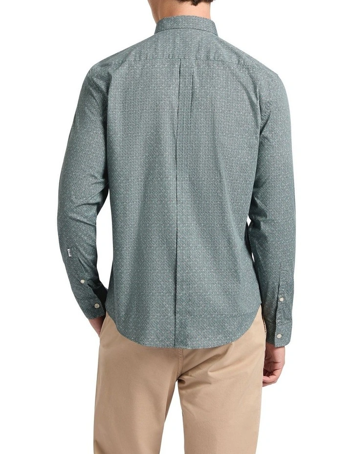 Escape Plan Smart Shirt in Green Multi image 3