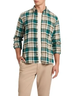 Sacha Check Shirt in Green Check
