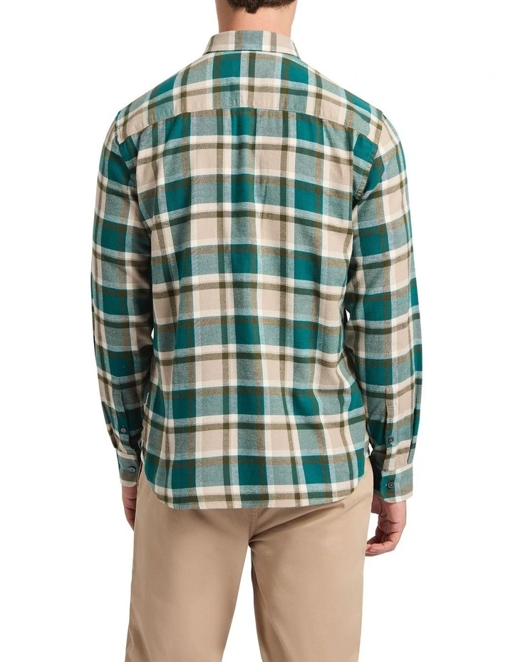 Sacha Check Shirt in Green Check image 2