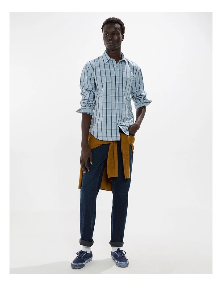 Billie Check Shirt in Blue Check image 1