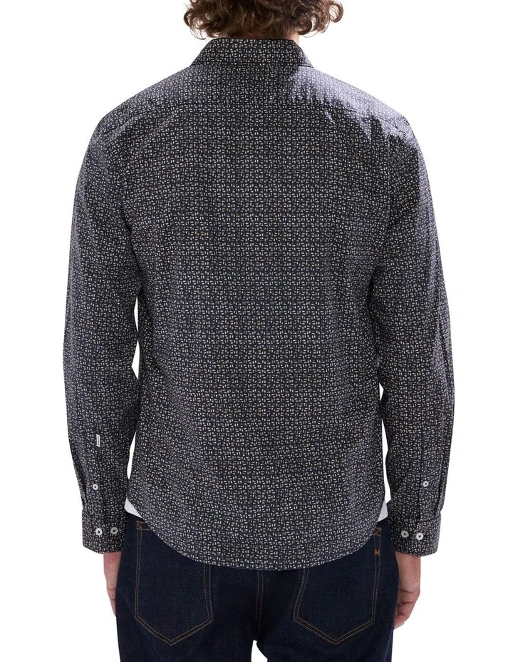 Juke Box Shirt in Navy Multi image 4
