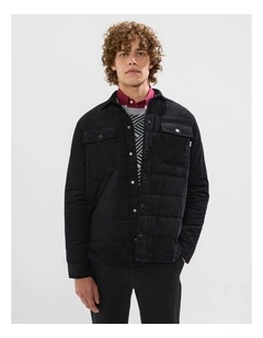 Carlo Quilted Shacket in Black
