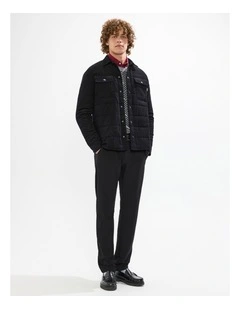 Carlo Quilted Shacket in Black