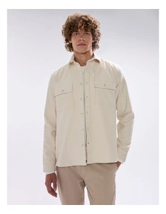 Juny Cotton Over Shirt in Birch