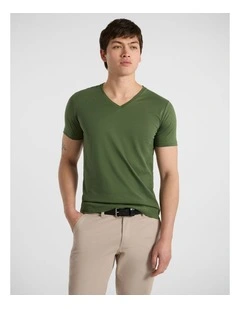 Arnie Pima Tee in Khaki