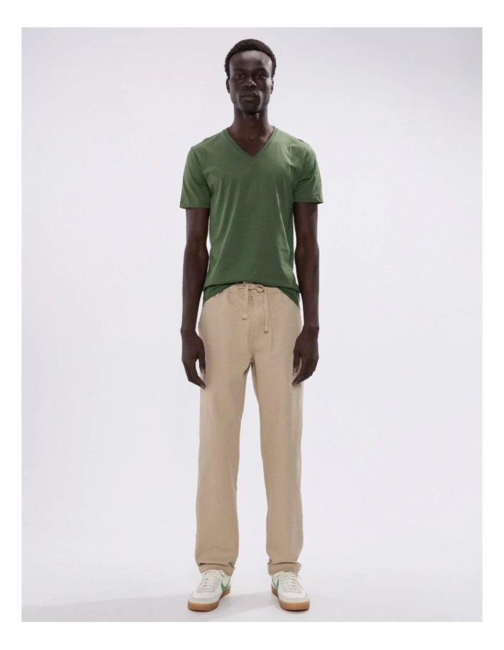 Arnie Pima Tee in Khaki image 1