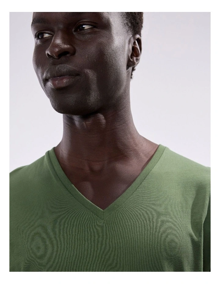 Arnie Pima Tee in Khaki image 2