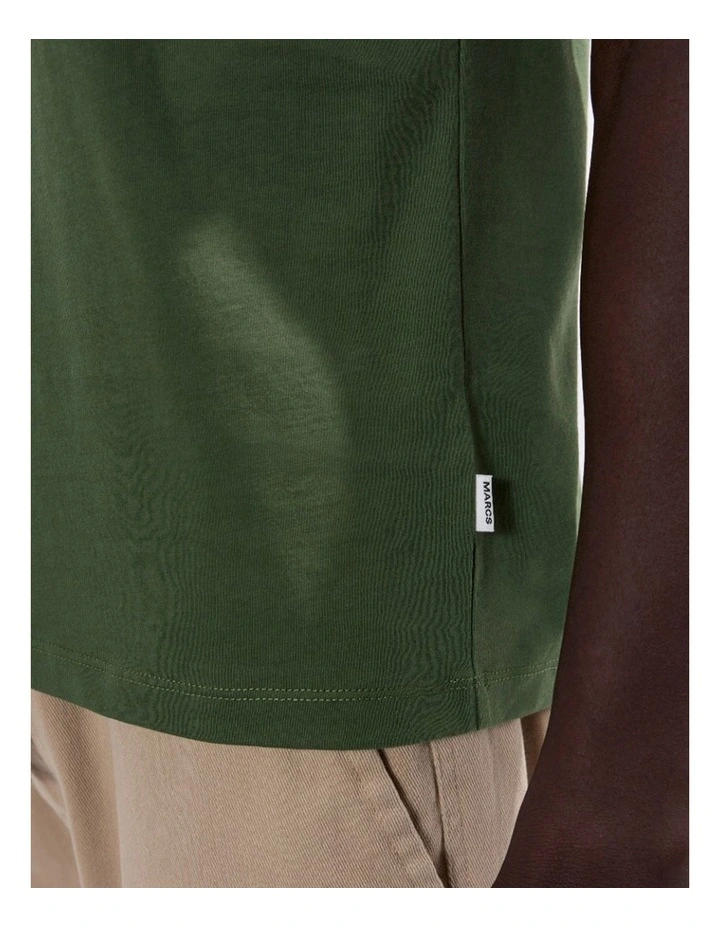 Arnie Pima Tee in Khaki image 3