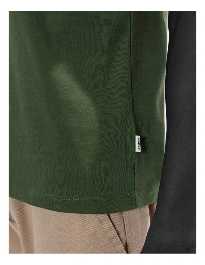Arnie Pima Tee in Khaki image 5