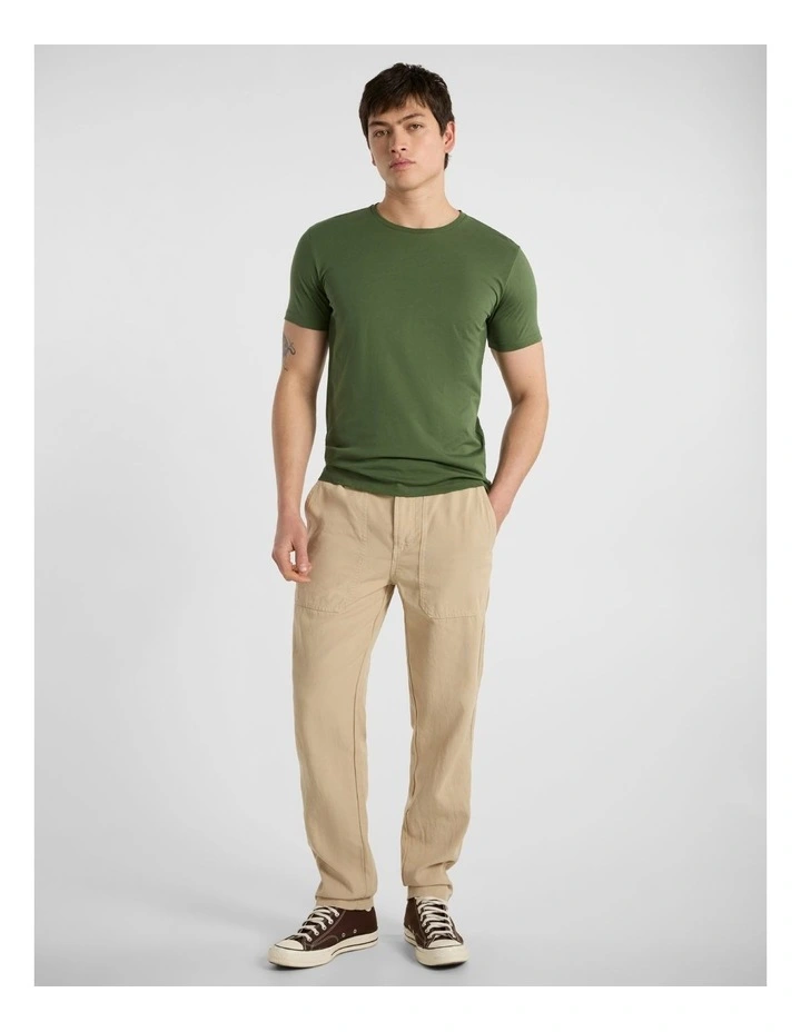 Brando Pima Tee in Khaki image 2