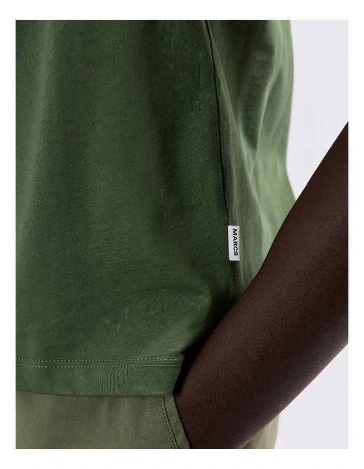 Brando Pima Tee in Khaki image 2