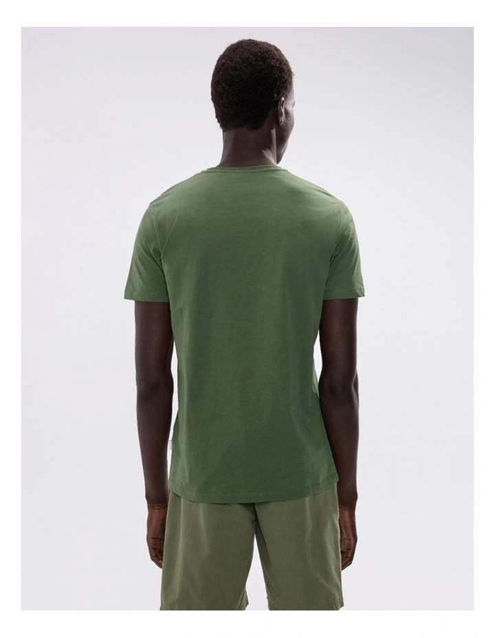 Brando Pima Tee in Khaki image 4