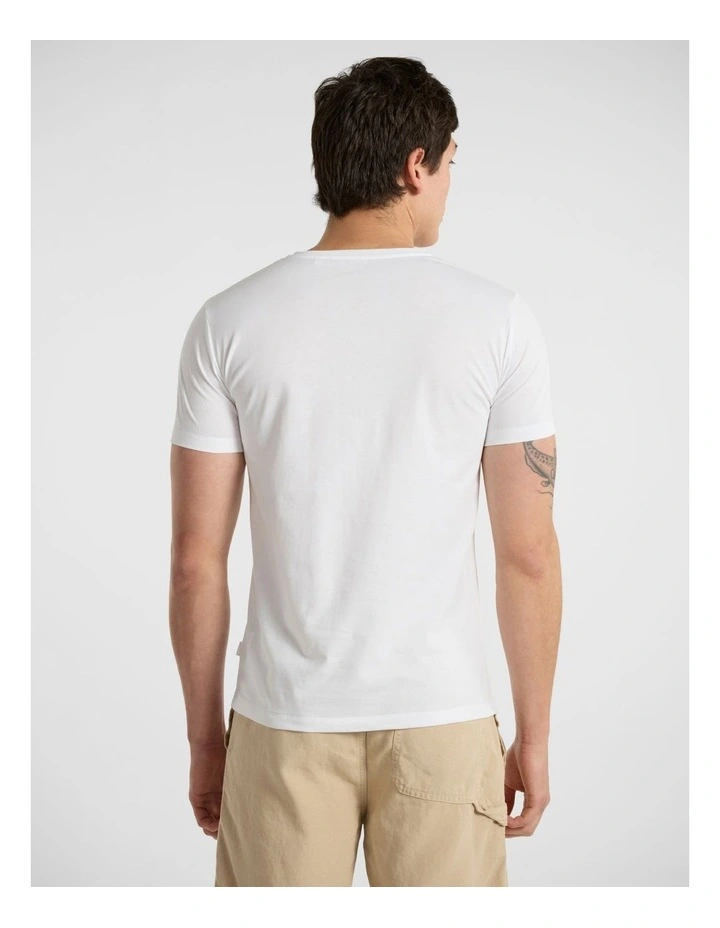 Brando Pima Tee in White image 3