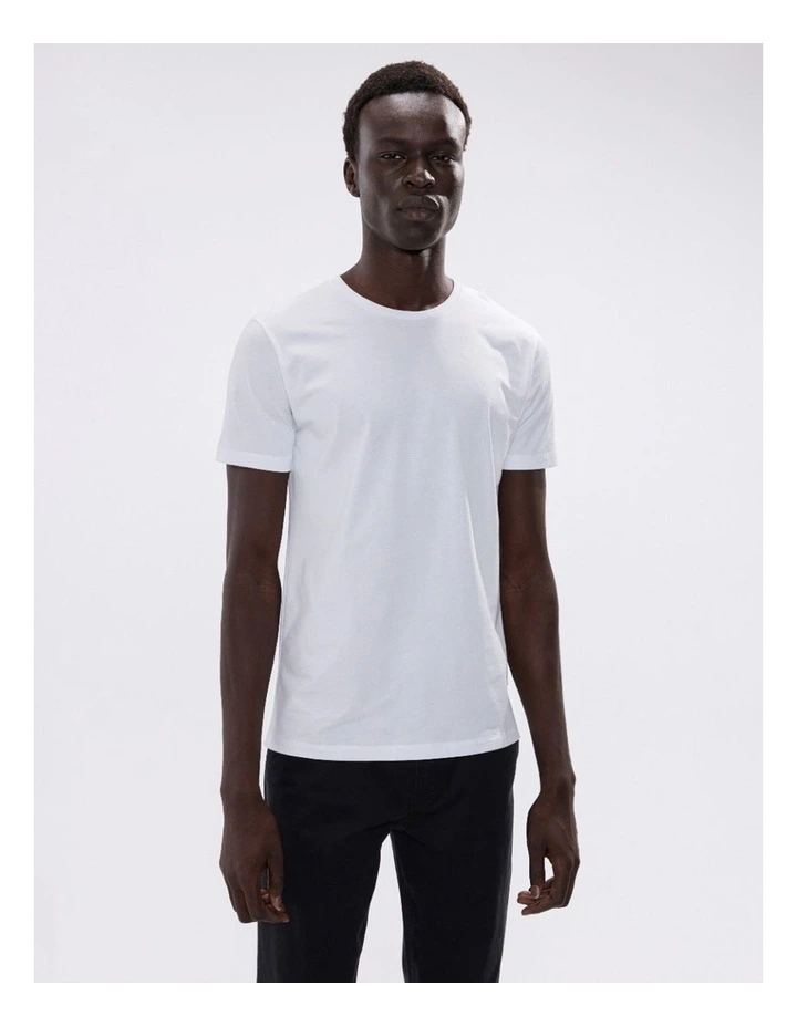 Brando Pima Tee in White image 3