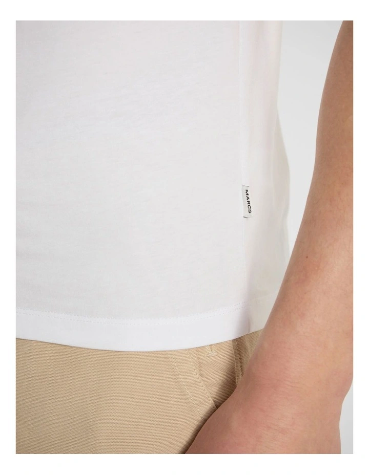 Brando Pima Tee in White image 4