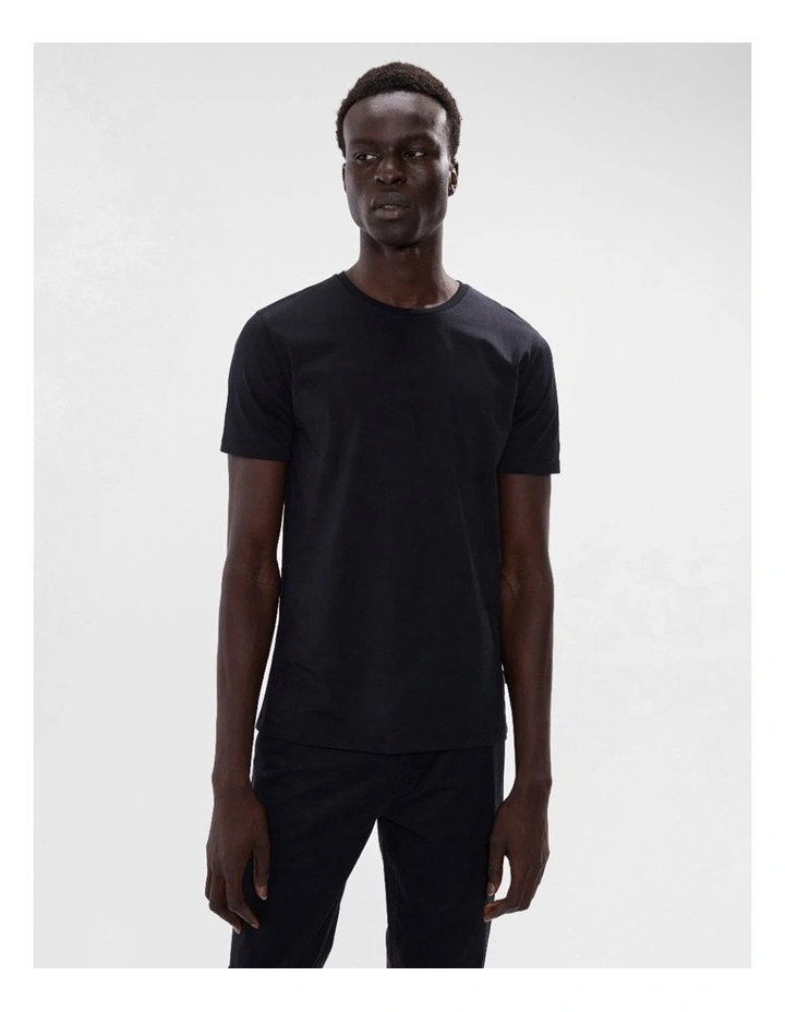Brando Pima Tee in Black image 1