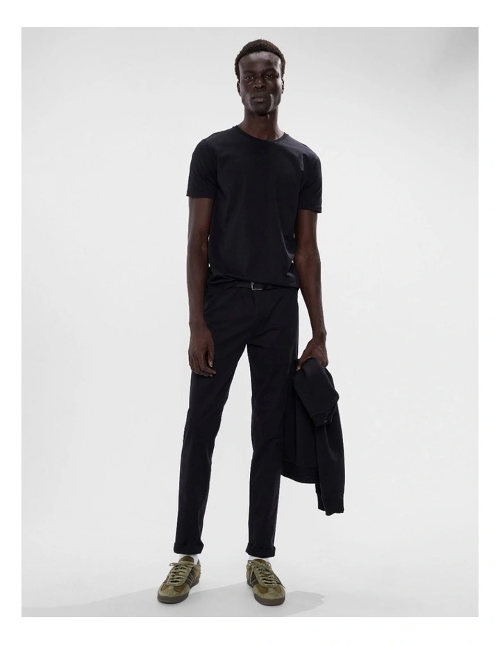 Brando Pima Tee in Black image 2