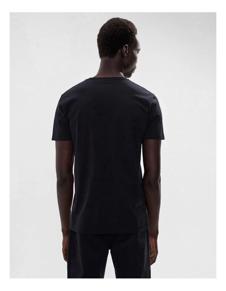 Brando Pima Tee in Black image 3