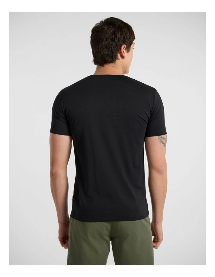 Brando Pima Tee in Black image 3