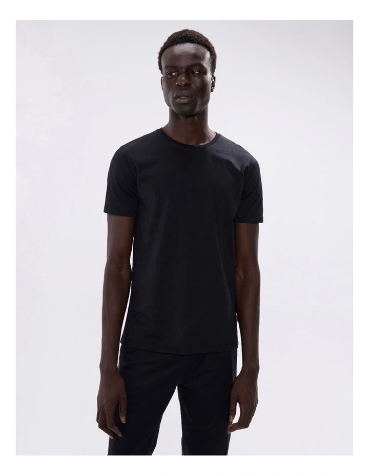Brando Pima Tee in Black image 3