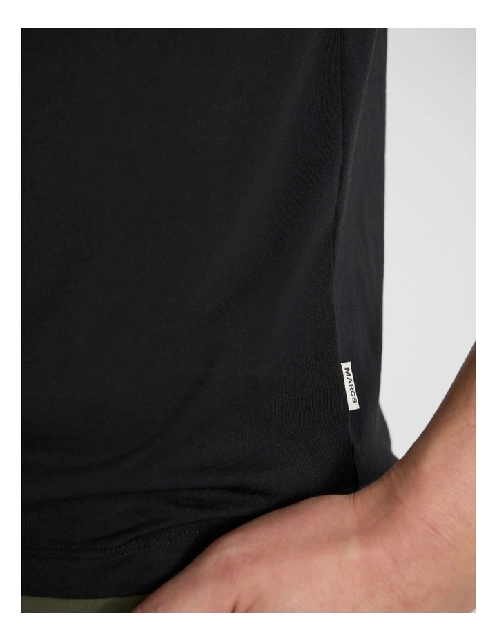 Brando Pima Tee in Black image 4