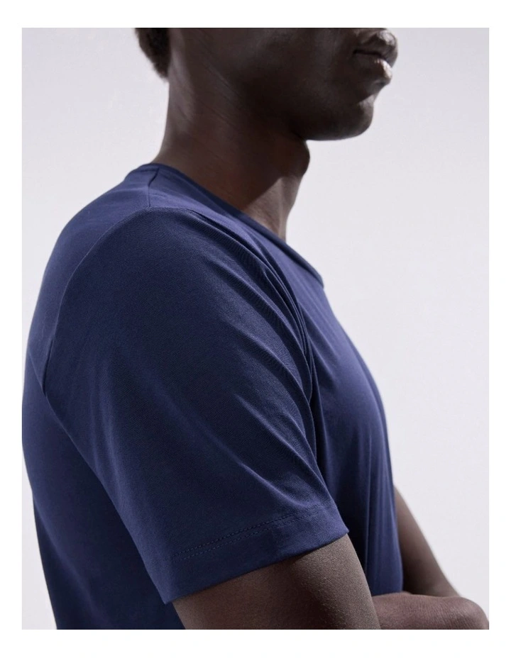 Brando Pima Tee in Navy image 2