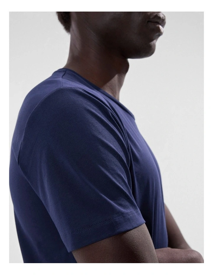 Brando Pima Tee in Navy image 4