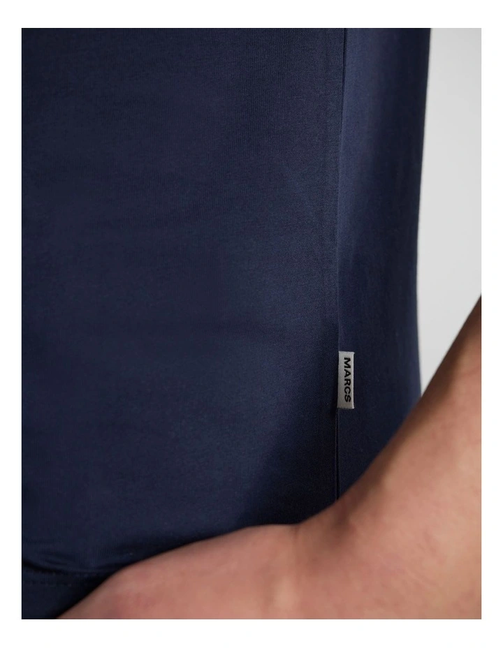 Brando Pima Tee in Navy image 4