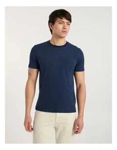 Reese Regular Fit Tee in Navy