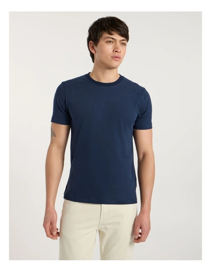 Reese Regular Fit Tee in Navy image 1