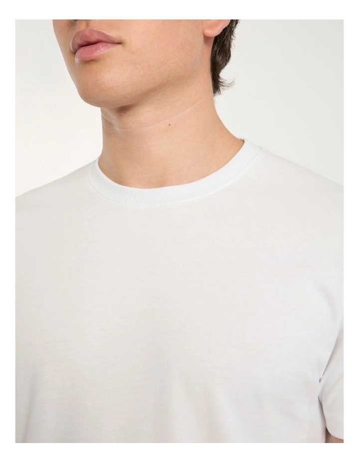 Reese Regular Fit Tee in White image 3