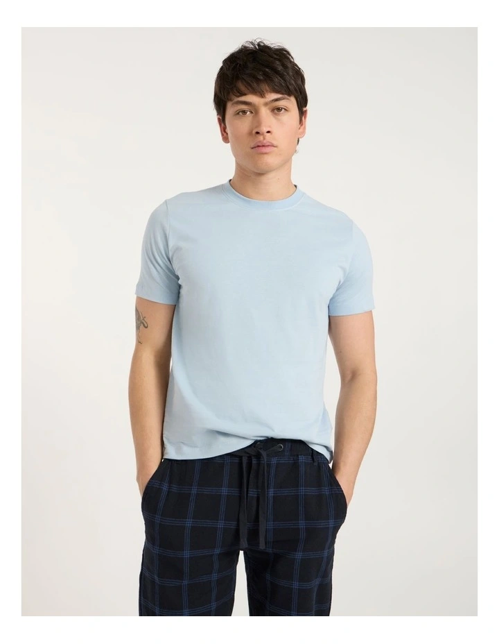 Reese Regular Fit Tee in Suede Blue image 1