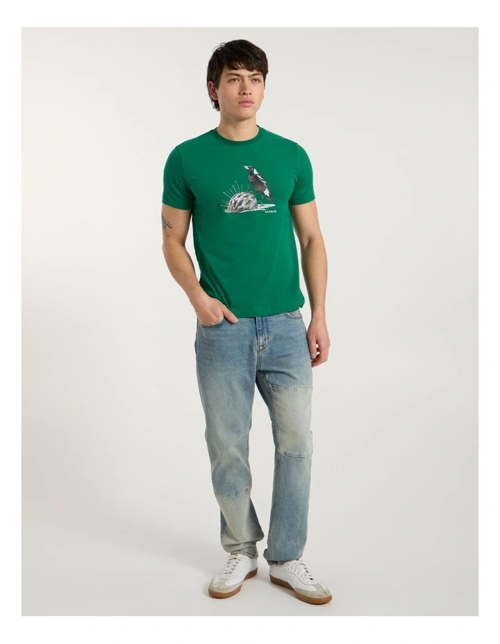 Swooper Bowl Tee in Racing Green image 1