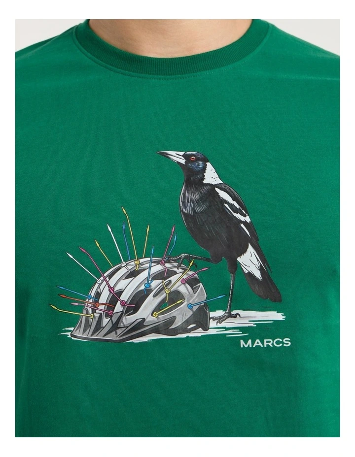 Swooper Bowl Tee in Racing Green image 3