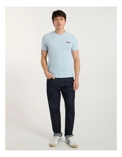 Shift Happens Tee in Sky Melange