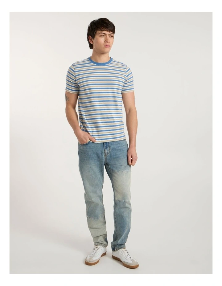 Silverstone Stripe Tee in Blue Stripe image 1