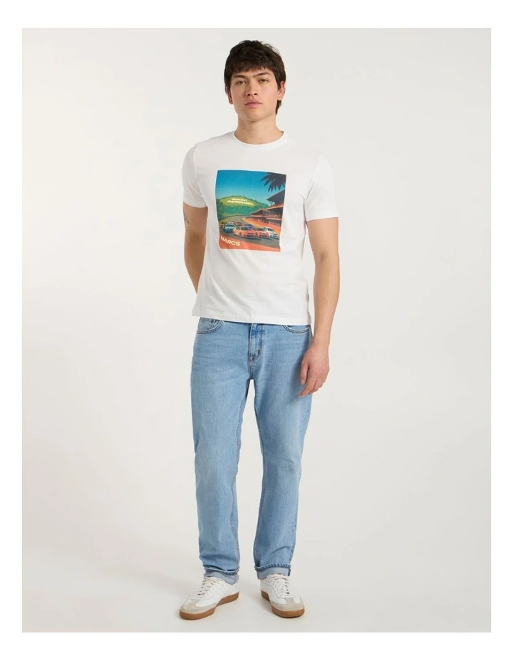 Bathurst Vintage Tee in White image 1