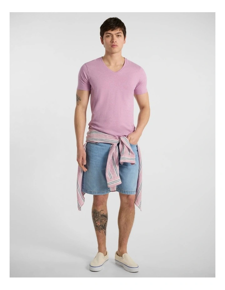 Marle Arnie V Neck in Rich Pink image 2