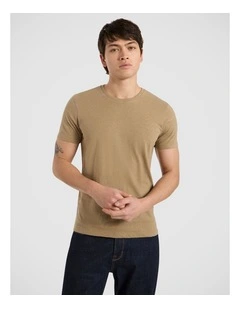 Marle Brando Crew Neck Tee in Latte