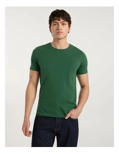 Marle Brando Crew Neck Tee in Racing Green