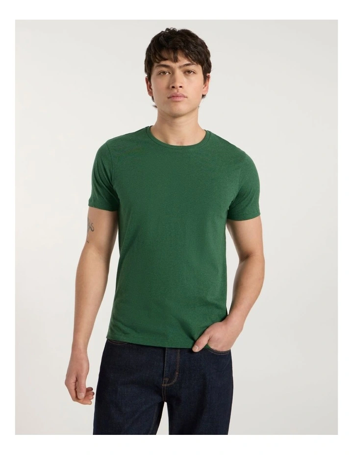 Marle Brando Crew Neck Tee in Racing Green image 1